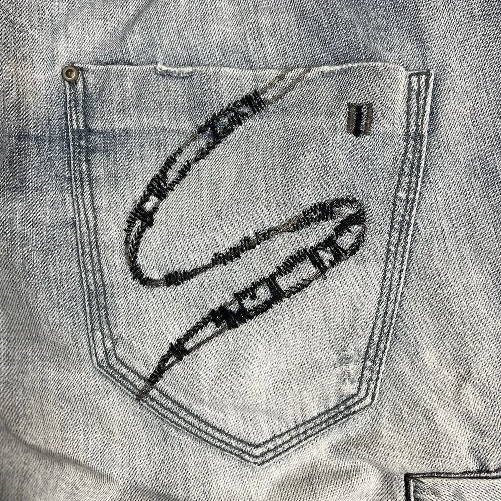 Vintage Sean John Baggy‎ Denim Shorts Mens 42 Blue Jean Logo Hip Hop 30in Y2K